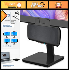 USB & Bluetooth Speaker Bar - USB Powered, Speakerphone for PC, Clamps to Monito picture