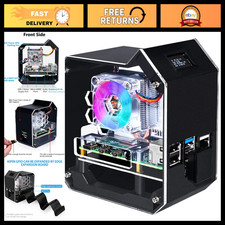 Mini Tower NAS Kit for Raspberry Pi 4, PWM RGB Fan, M.2 SSD Expansion, GPIO 1 to picture