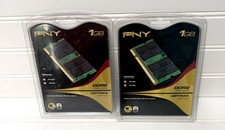 PNY Optima 1GB DDR2 PC2-4200 SODIMM Laptop Memory 400 533 MHz Kit NEW Lot of 2 picture