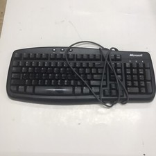 Older Microsoft Basic Keyboard P/N X800468-208 1.0A PS2 Cabled. picture