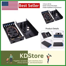 12-Port Fiber Enclosure Kit - 1M UPC Pigtail and Duplex Panel Included picture