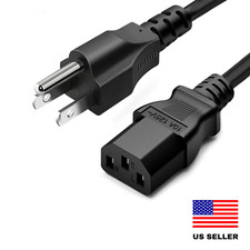 AC Power Cord Cable 3 Prong - 5 Feet - Brand New picture