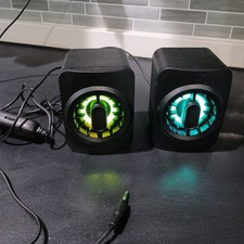 2Boom Raze Duo LED Wired Gaming Speakers, Color Changing (GSP190K)  picture