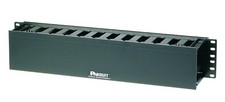 NEW PANDUIT PatchLink Horizontal Cable Manager, Single-Sided, 2RU, Black WMPF1E picture