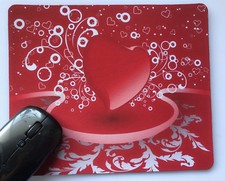 Women Computer Red Heart Valentine's Day Laptop Mouse Pads Lover's for her Gift  picture
