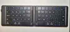 iClever Ultra Slim Mini Bluetooth Wireless Keyboard Folding Rechargeable IC-BK06 picture