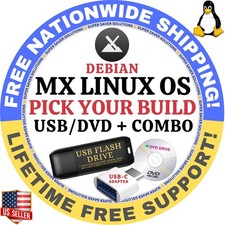 MX-LINUX OS ALL LATEST XFCE, KDE, FLUXBOX, 64-BIT, DVD/USB COMBOS, MAC/PC picture