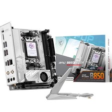 MSI MPG B850I Edge TI WiFi Motherboard, Mini-ITX, ATX - Supports Silver White picture