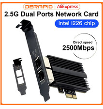 2.5G PCIe to RJ45 Intel I226 Ethernet Network Card Single Dual Port Desktop picture