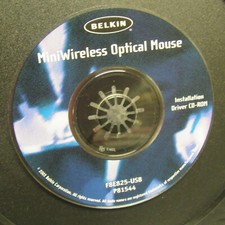 Belkin MiniWireless Optical Mouse Installation Driver CD-ROM Software F8E825-USB picture