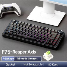 F75 2.4G Wireless/Bluetooth/Wired Gaming Mechanical Keyboard RGB Customized 75%  picture
