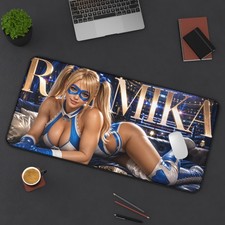 Street Fighter R. Mika Mouse Pad, Extended Gaming Desk Mat, XXL Pad picture