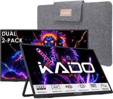 Dual Portable 2-Pack 15.6'' FHD 1080p Monitor Extender for Laptop picture