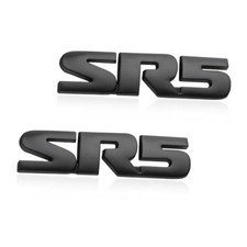 Sun Walker 2PCS SR5 Metal Emblem, 3D Raised SR5 Nameplate Logo Side SR5, Black picture