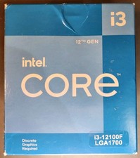 Intel Core i3-12100F CPU & Box - LGA 1700 4-Core 4.30 GHz Turbo SRL63 12th Gen picture