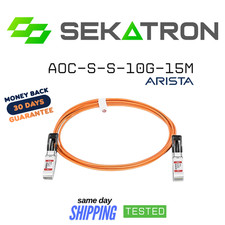 ♻️ Arista Geniune Networks AOC-S-S-10G-15M 10G SFP+ Optical Cable⚡Fast Ship picture