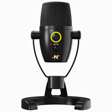 Neat Bumblebee II USB Freestanding Desktop Microphone, Mute Button, Black picture