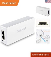 Versatile 48V PoE Injector with Auto Detection - Boost Your Network Effortlessly picture