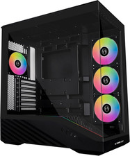Lian Li Vector V100 ATX Mid-Tower PC Case with 4 ARGB PWM Fans, Black | Side I/O picture