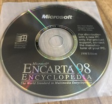 Microsoft Vintage Encarta 98 Encyclopedia Docs Brand New 1998 Edition  picture