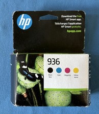 HP 936 Ink 4 Pack Black Cyan Magenta Yellow Ink Cartridge Genuine EXP Jul 2025 picture