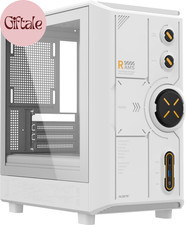 Rams 2.0 White Micro ATX ITX Gaming PC Case ARGB Tempered Glass picture