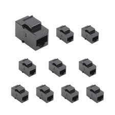 10X CAT6 Inline Coupler Keystone RJ45 Female Snap-In Jack Insert picture