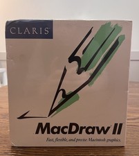 Claris MacDraw 2 NEW Sealed Vintage Software Apple Mac Macintosh Graphics picture