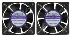 2 x Evercool 120mm x 38mm 110V 115V 120V Ball Bearing AC Cooling Fan EC1238A1 picture