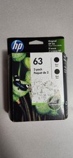 Genuine HP 63 Black Ink Cartridge (one) Exp Dec. 2020 Sealed. 1 Cartridge picture