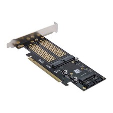 Cablecc PCI Express PCI-E 3.0 & Dual SATA to NGFF NVME MSATA M-Key SA-028 picture