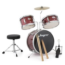 Kids Drum Set, 3 Piece Junior Drum Set with with Cymbal, Tom, Bass Drum, Drum... picture