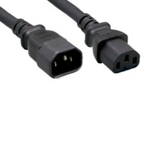 Lot 10 pcs AC Power Extension Cord Cable IEC-60320 C13 to C14 18AWG 10A 250V SVT picture