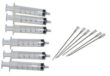 6 pcs 10ml Syringe & 6 XTRA LONG 4