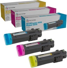 LD Compatible Xerox Phaser 6510 / WorkCentre 6515 Color Toner Cartridge Set of 3 picture