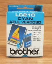 Genuine Brother (LC21C) Cyan Ink Cartridge Only Sealed in Box **EXPIRED**  picture