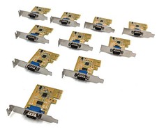 Lot of 10 Dell 0NT0HM Sunix RS232 PCIe Serial Card RK-7708A SER6427A Low Profile picture