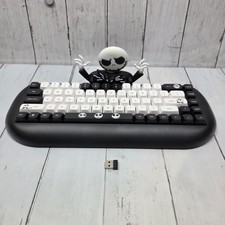Disney The Nightmare Before Christmas Wireless Mechanical Keyboard Black White  picture