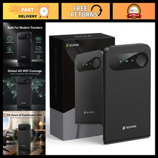 Portable 4G LTE WiFi Hotspot, SIM-Free Travel Device, 3500mAh Battery, Connects picture