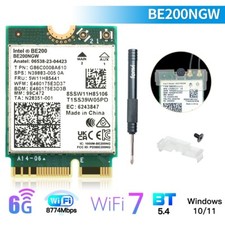 WiFi 7 BE200 NGW Wireless Card, Tri-Band 6GHz/5GHz/2.4GHz M.2 NGFF Bluetooth 5.4 picture