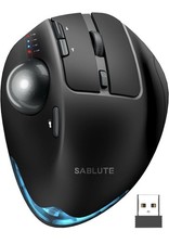 SABLUTE MAM1 Pro Ergonomic Wireless Trackball Mouse 0/18° Angle Bluetooth picture