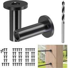 100 Pack Protector Sleeves, Black Cable Railing Hardware for 1/8