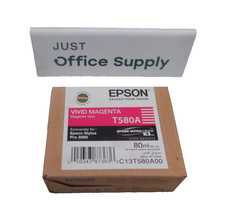 Genuine Epson T580A Vivid Magenta 80ml Ink Cartridge  picture