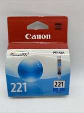 NIB Canon Pixma Chromalife 100+ 221 Cyan CLI-221C Blue Genuine OEM  NEW- picture