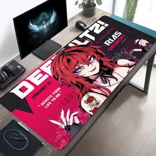 1pc Multi-Size Optional, Large Electronic Sports Game Mouse Pad, Red Hair Blue picture