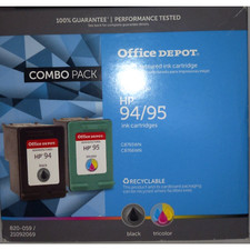 Office Depot - HP 94 Black + 95 TRICOLOR Combo Pack Ink Cartridges picture
