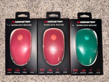 Monster Wireless Mouse Lot of 3 Silent Clicks Compact Light 2.4G Connectivity picture