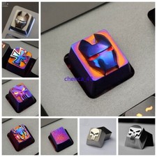 1PC Personalized Iron Man Mask Titanium Alloy Keycap ESC Key Cap for MX Keyboard picture
