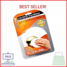 Allsop CD and DVD FastWipes, lint-free wipes for cleaning DVD, CD, PS1, PS2, XBO picture