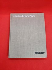 1988 Hardcover MICROSOFT POWERPOINT USER'S MANUAL for the APPLE MACINTOSH #01551 picture